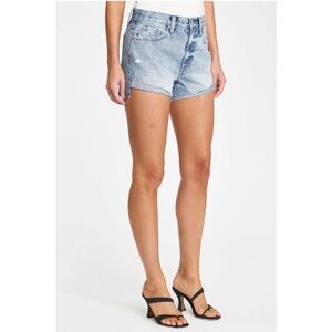 NWT Pistola High Rise Mom Cuffed Denim Shorts Nico Light Wash